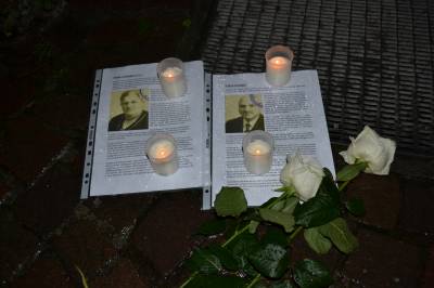 Stolpersteinpflege am 09.11.2016 - 