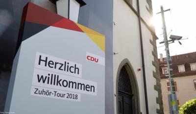 Zuhr-Tour mit Annegret Kramp-Karrenbauer im Konstanzer Konzil - 